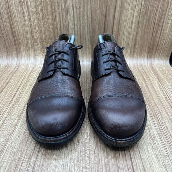 Mephisto Melchior Air Relax Derby Dress Shoes Brown Leather Cap Toe  Size 10 - Picture 2 of 10